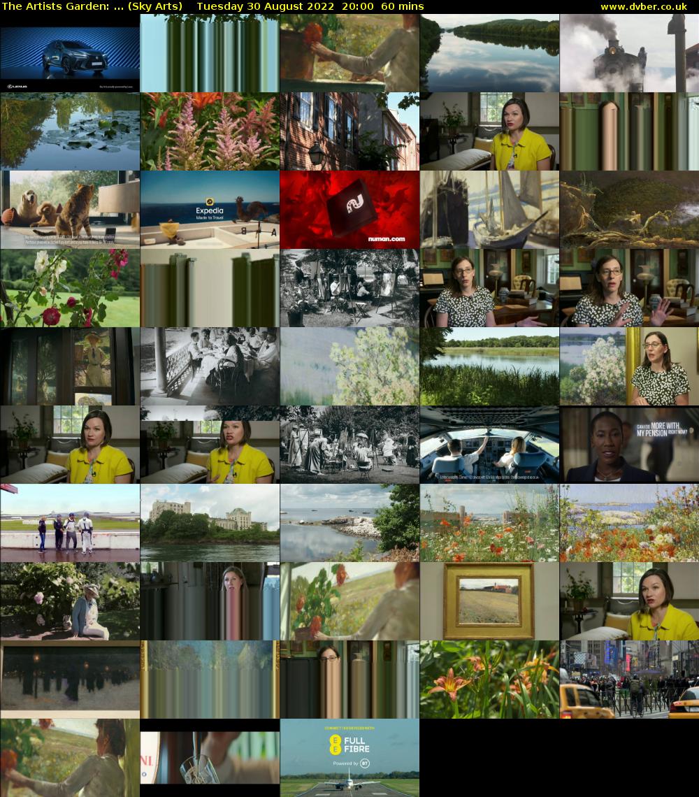 The Artists Garden: ... (Sky Arts) Tuesday 30 August 2022 20:00 - 21:00