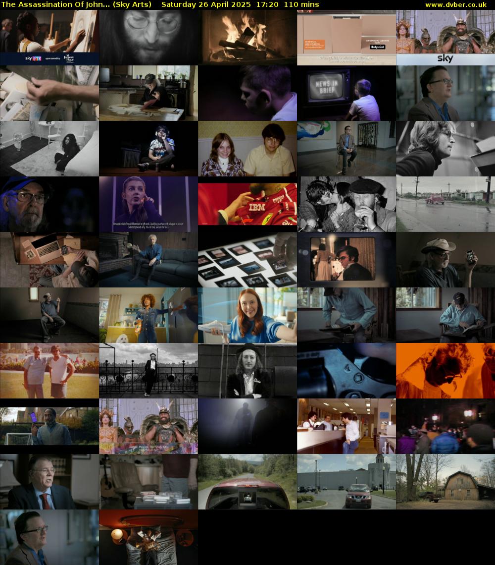 The Assassination Of John... (Sky Arts) Saturday 26 April 2025 17:20 - 19:10