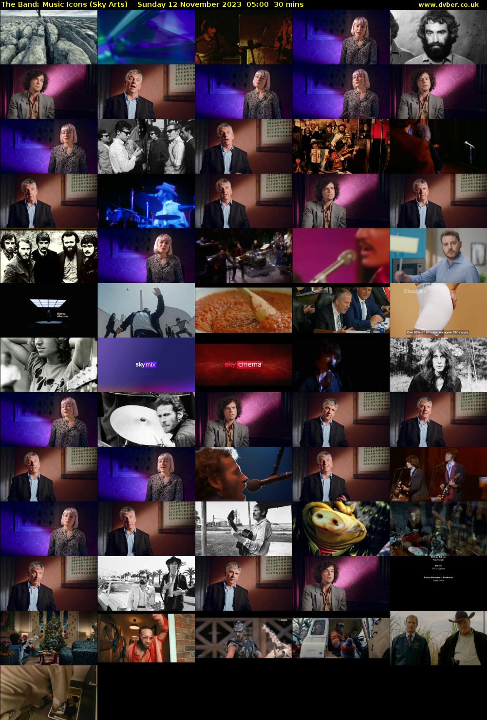 The Band: Music Icons (Sky Arts) Sunday 12 November 2023 05:00 - 05:30