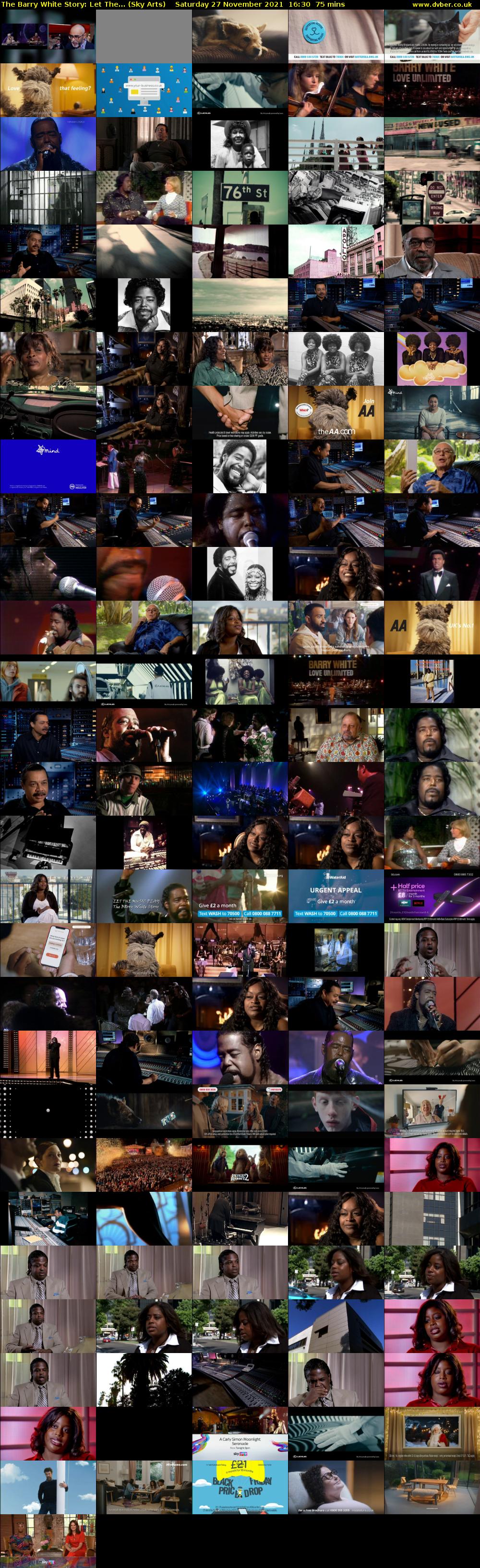 The Barry White Story: Let The... (Sky Arts) Saturday 27 November 2021 16:30 - 17:45