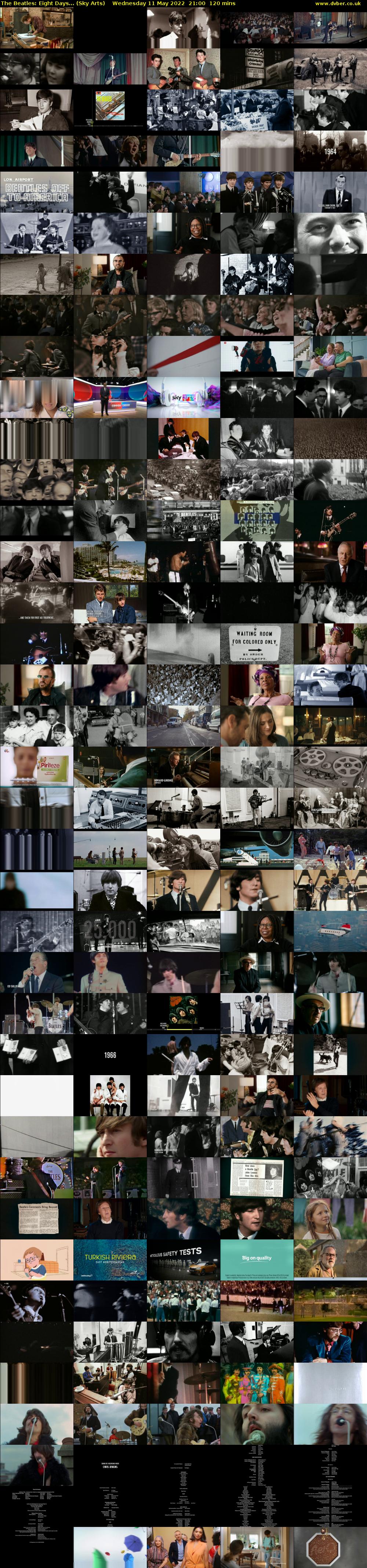 The Beatles: Eight Days... (Sky Arts) Wednesday 11 May 2022 21:00 - 23:00