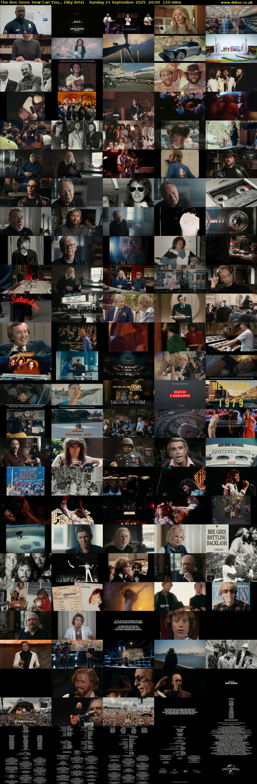 The Bee Gees: How Can You... (Sky Arts) Sunday 21 September 2025 20:00 - 22:00