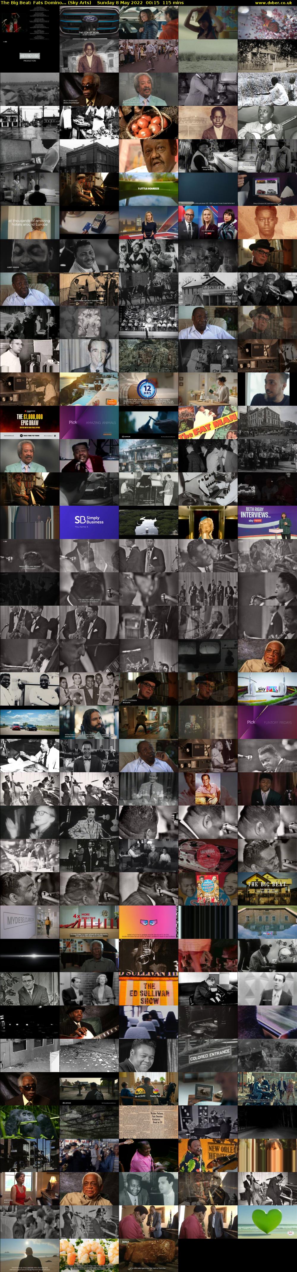 The Big Beat: Fats Domino... (Sky Arts) Sunday 8 May 2022 00:15 - 02:10