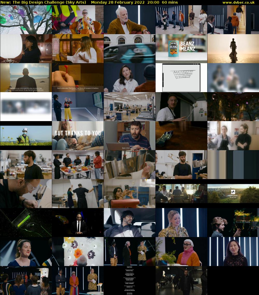 The Big Design Challenge (Sky Arts) Monday 28 February 2022 20:00 - 21:00