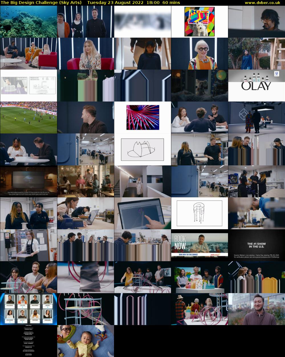 The Big Design Challenge (Sky Arts) Tuesday 23 August 2022 18:00 - 19:00