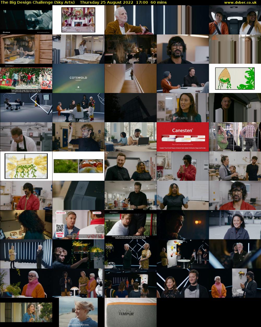 The Big Design Challenge (Sky Arts) Thursday 25 August 2022 17:00 - 18:00