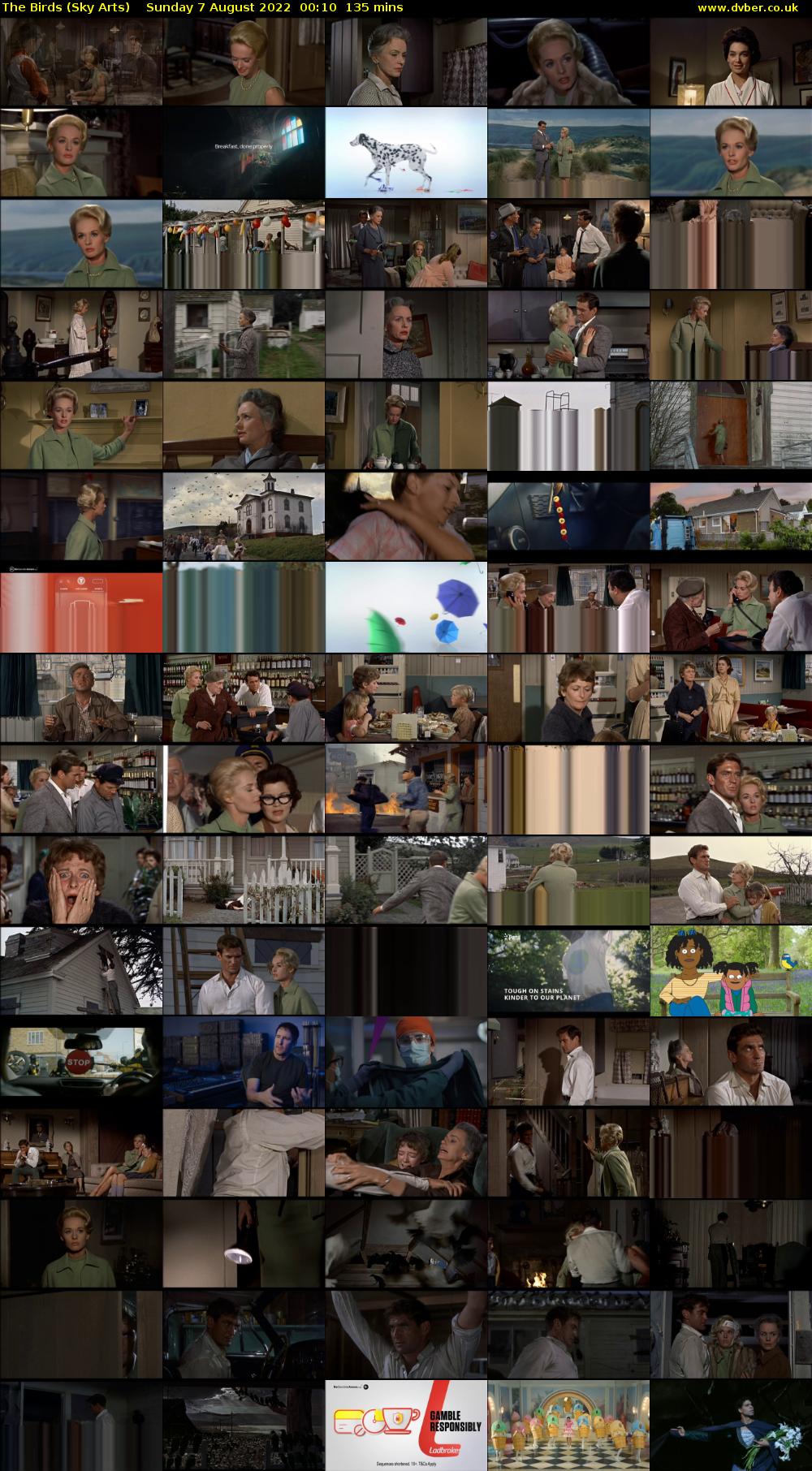 The Birds (Sky Arts) Sunday 7 August 2022 00:10 - 02:25