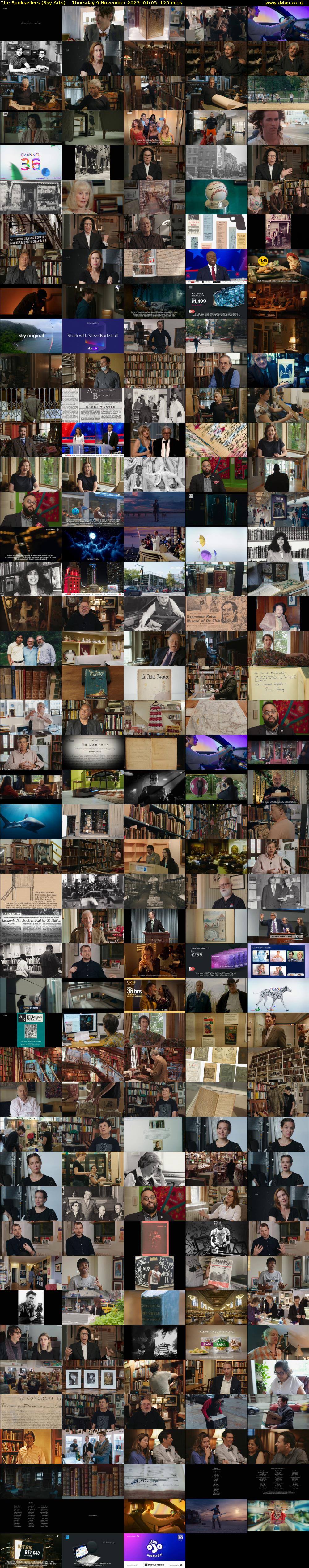The Booksellers (Sky Arts) Thursday 9 November 2023 01:05 - 03:05