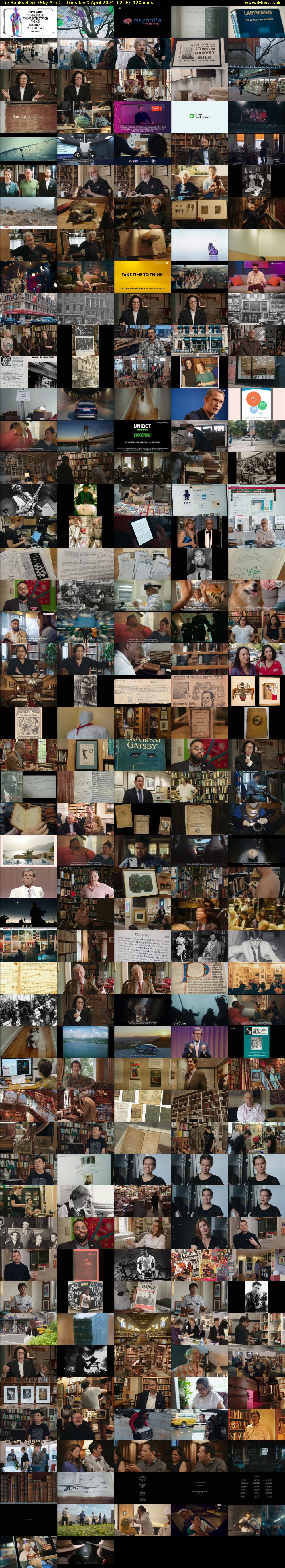 The Booksellers (Sky Arts) Tuesday 9 April 2024 02:00 - 04:00