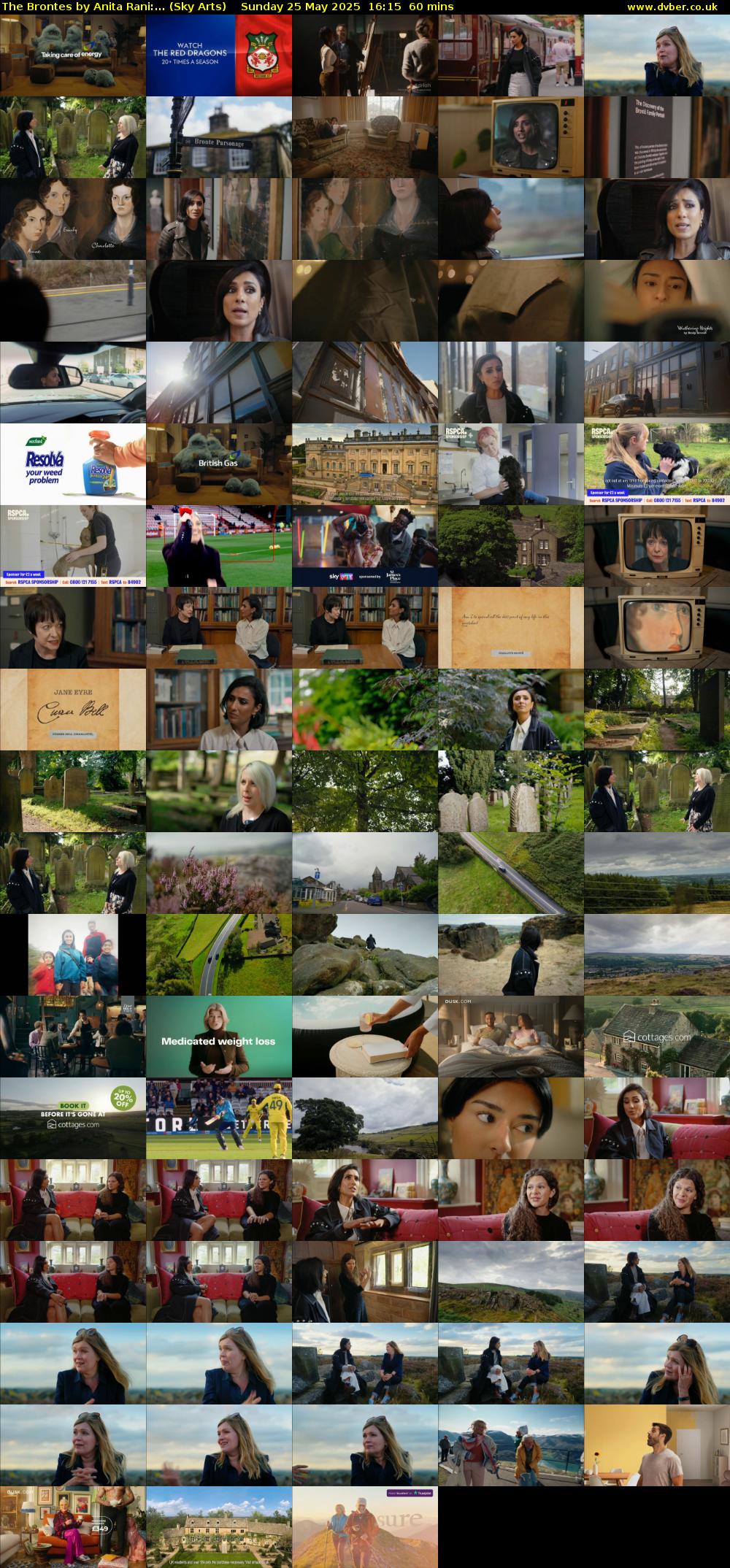 The Brontes by Anita Rani:... (Sky Arts) Sunday 25 May 2025 16:15 - 17:15