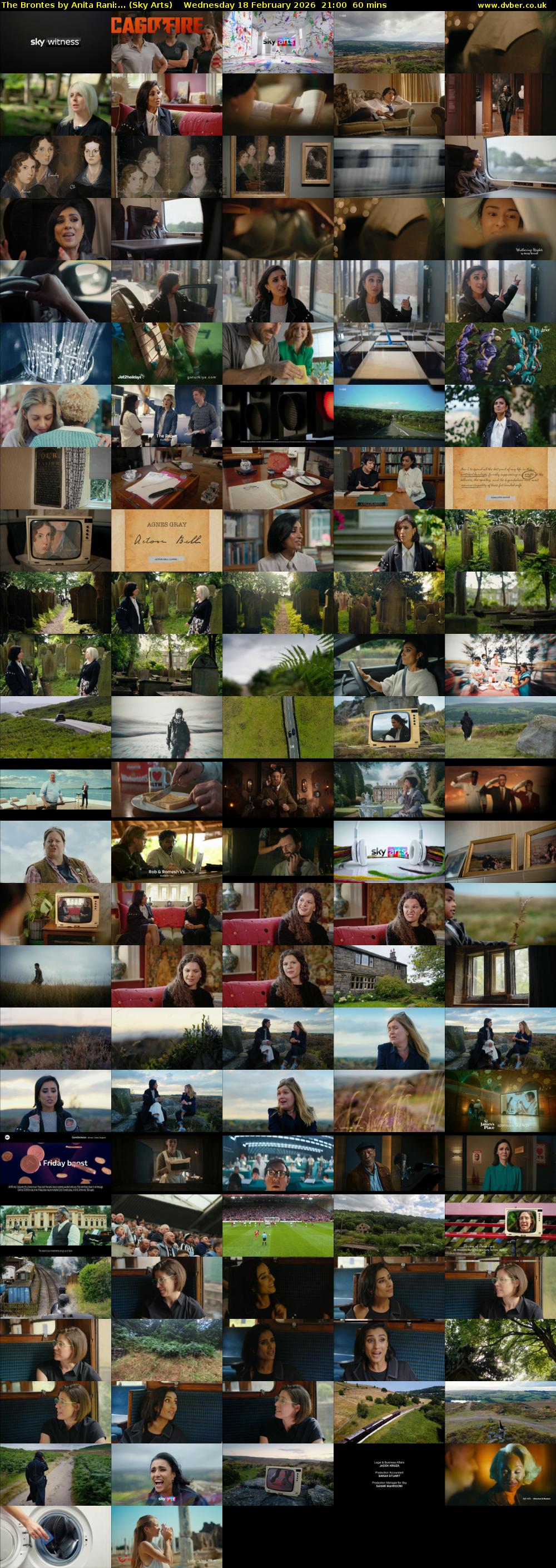 The Brontes by Anita Rani:... (Sky Arts) Wednesday 18 February 2026 21:00 - 22:00