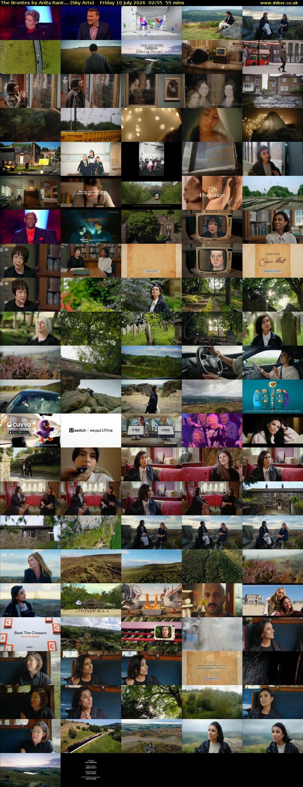 The Brontes by Anita Rani:... (Sky Arts) Friday 10 July 2026 02:55 - 03:50