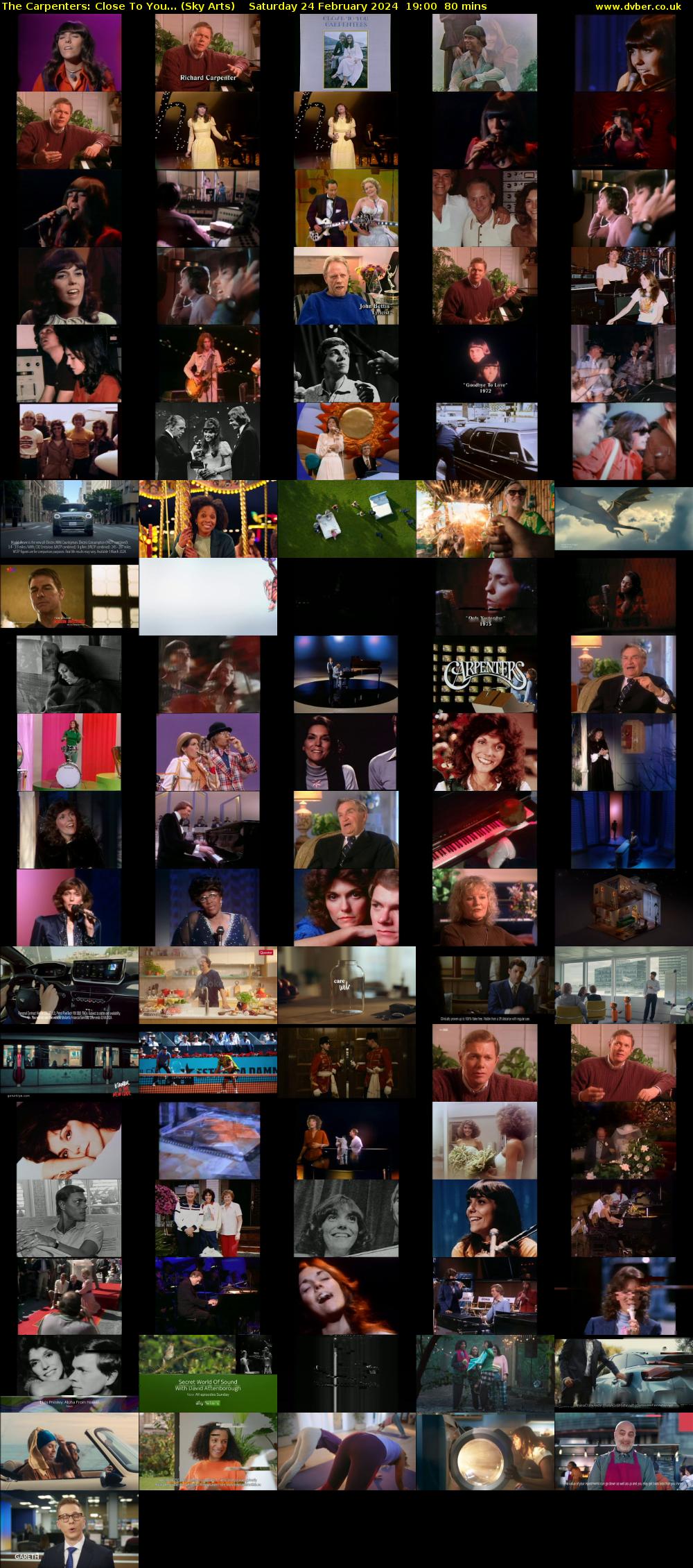 The Carpenters: Close To You... (Sky Arts) Saturday 24 February 2024 19:00 - 20:20