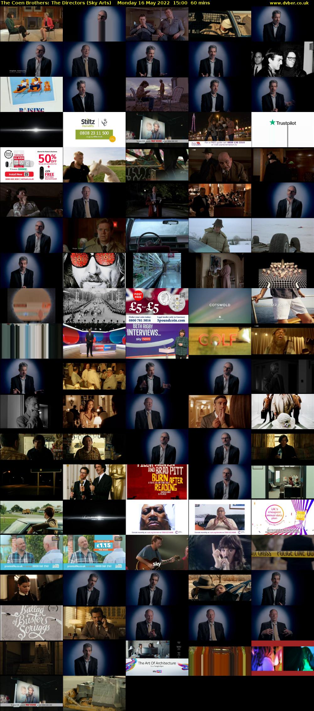 The Coen Brothers: The Directors (Sky Arts) Monday 16 May 2022 15:00 - 16:00