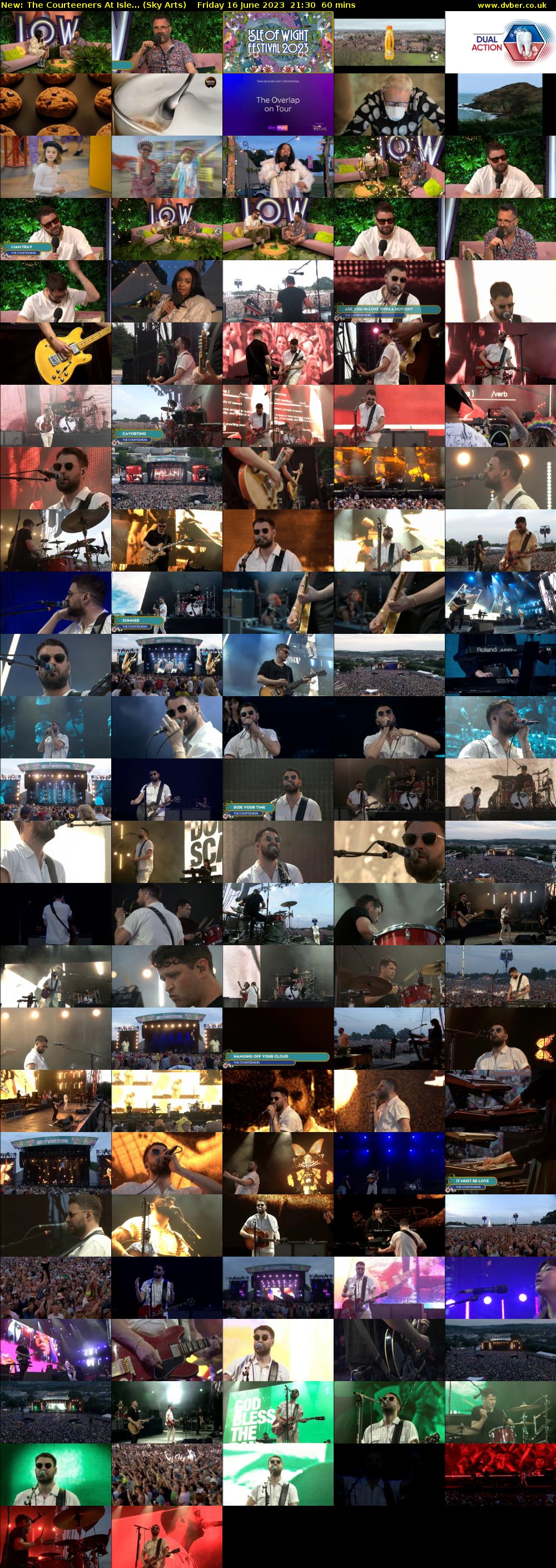 The Courteeners At Isle... (Sky Arts) Friday 16 June 2023 21:30 - 22:30