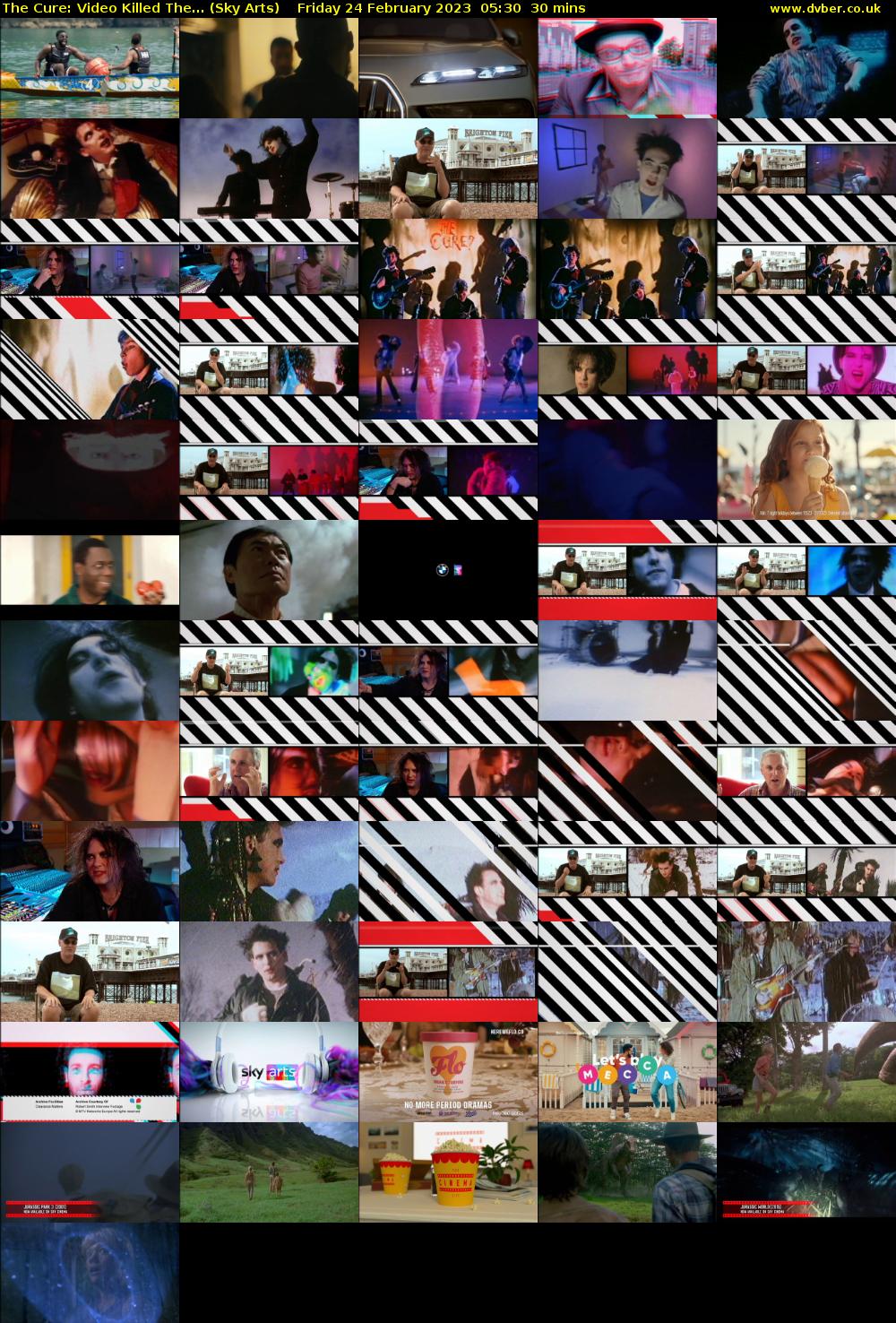 The Cure: Video Killed The... (Sky Arts) Friday 24 February 2023 05:30 - 06:00