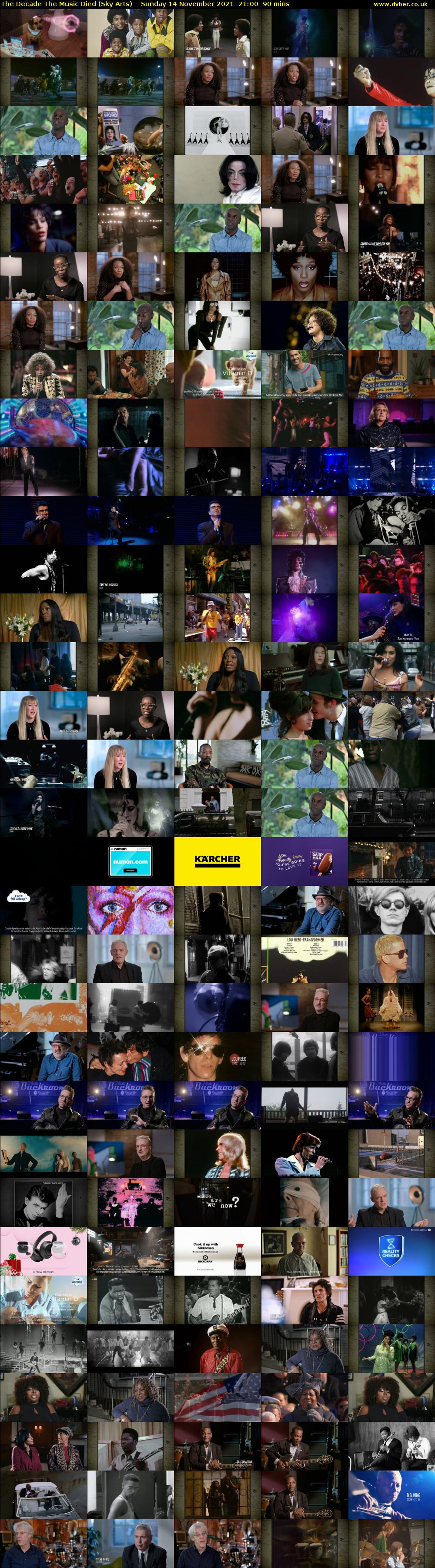 The Decade The Music Died (Sky Arts) Sunday 14 November 2021 21:00 - 22:30