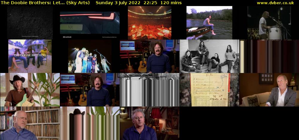 The Doobie Brothers: Let... (Sky Arts) Sunday 3 July 2022 22:25 - 00:25