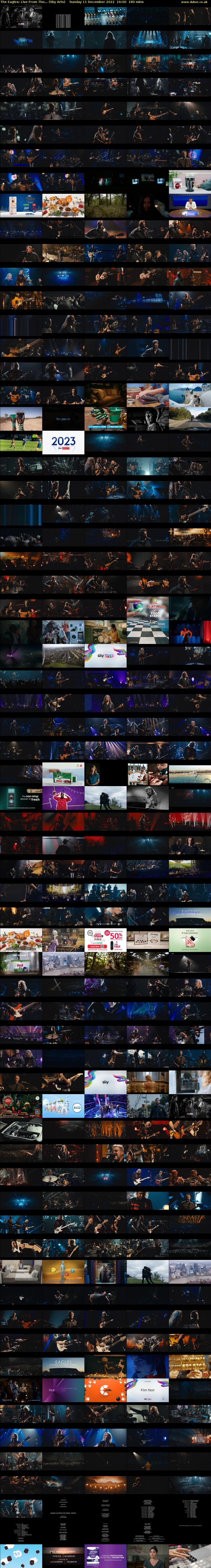 The Eagles: Live From The... (Sky Arts) Sunday 11 December 2022 16:00 - 19:00