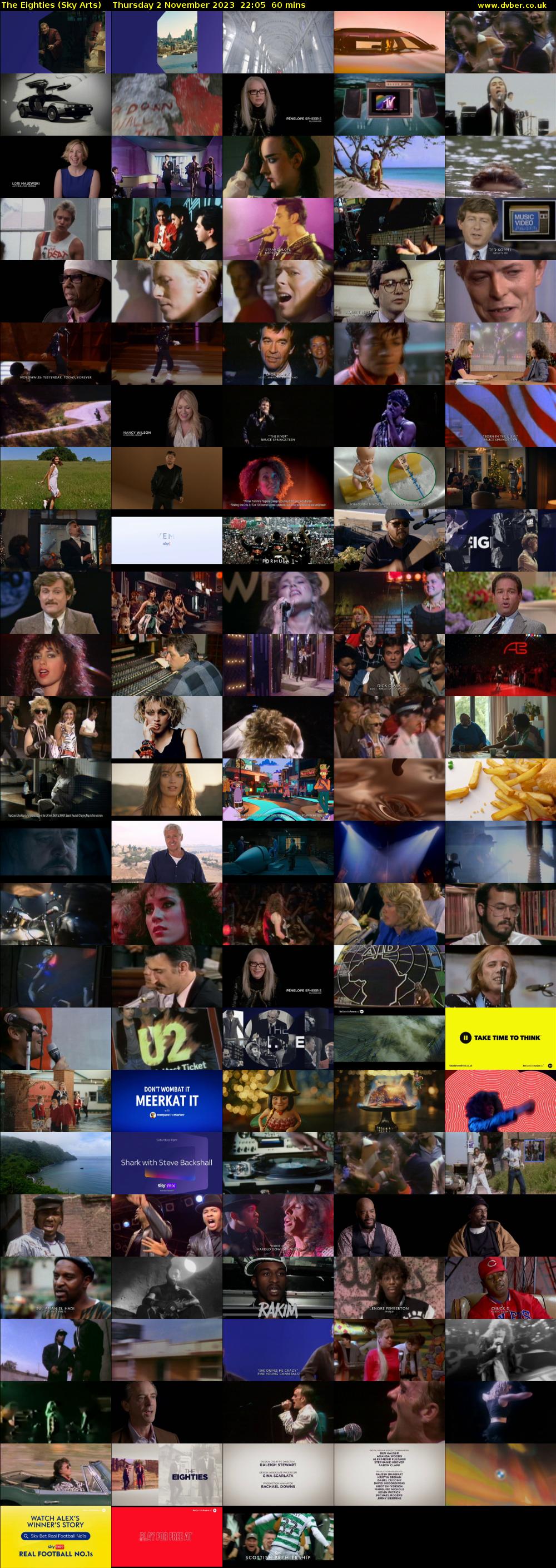 The Eighties (Sky Arts) Thursday 2 November 2023 22:05 - 23:05