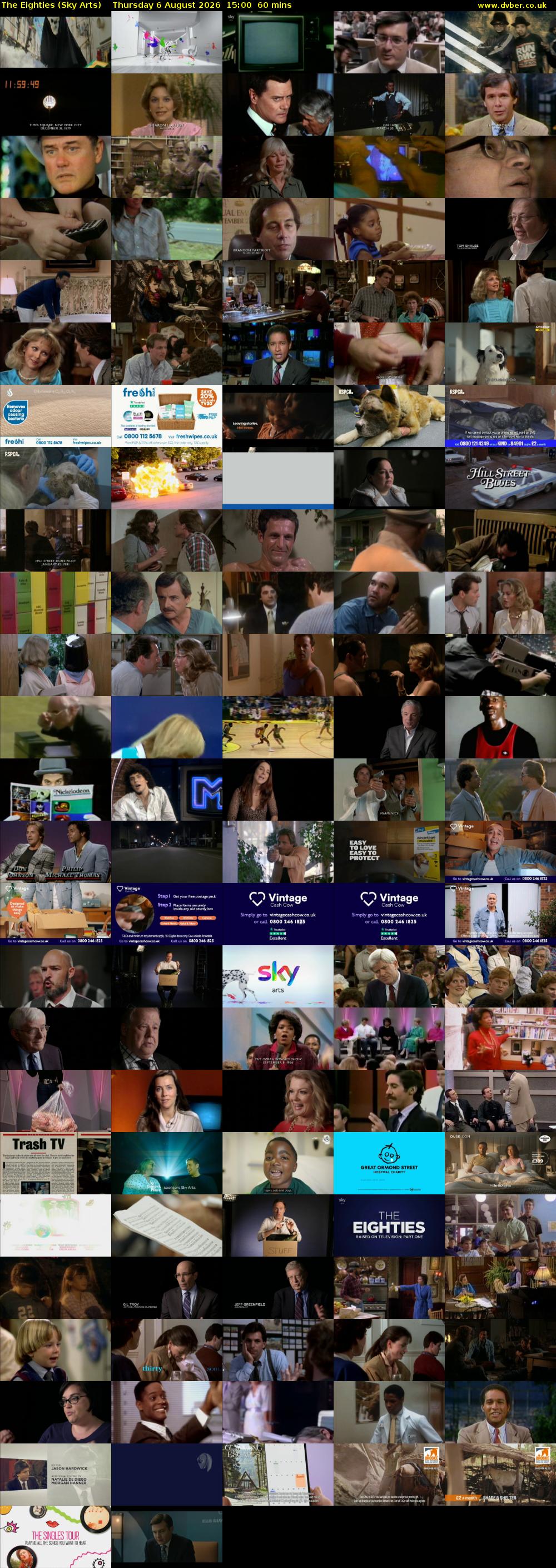 The Eighties (Sky Arts) Thursday 6 August 2026 15:00 - 16:00