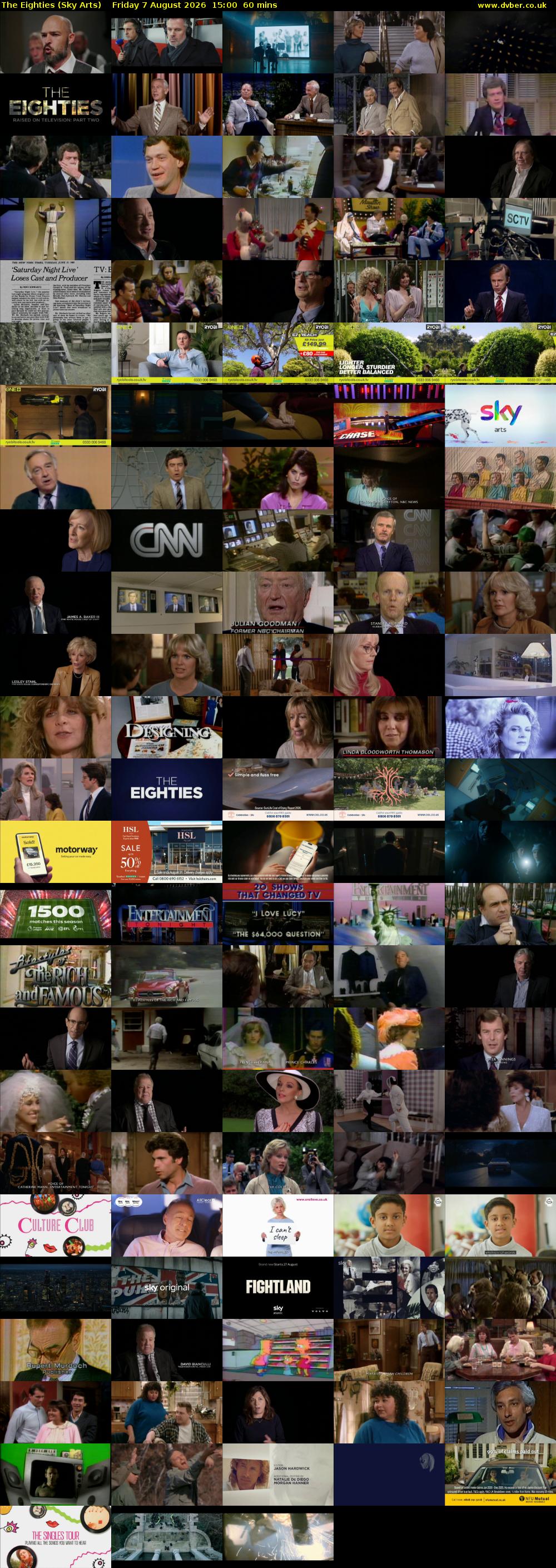 The Eighties (Sky Arts) Friday 7 August 2026 15:00 - 16:00