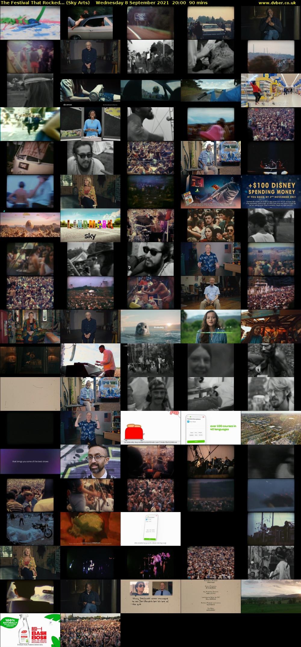 The Festival That Rocked... (Sky Arts) Wednesday 8 September 2021 21:00 - 22:30