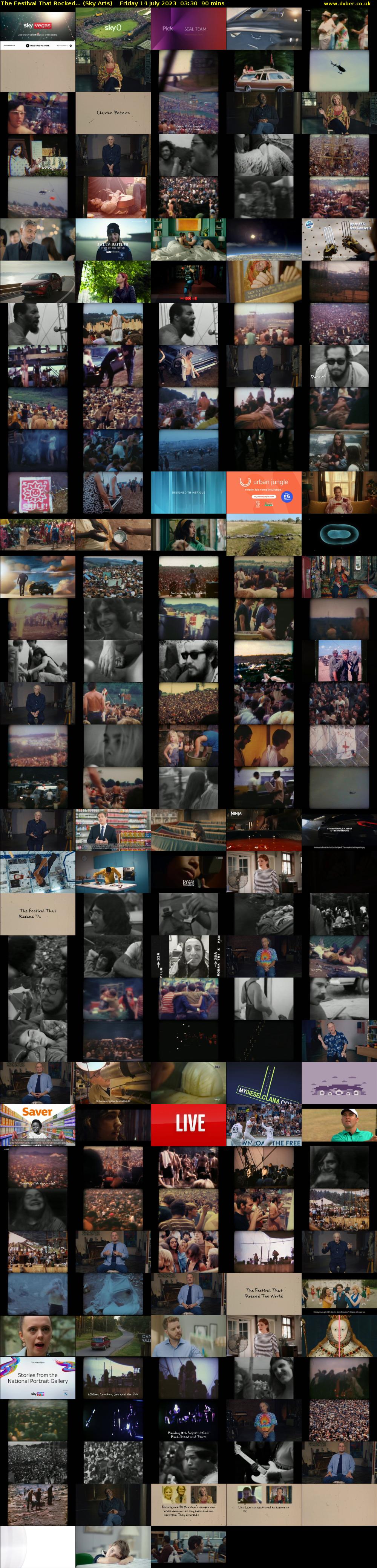 The Festival That Rocked... (Sky Arts) Friday 14 July 2023 03:30 - 05:00