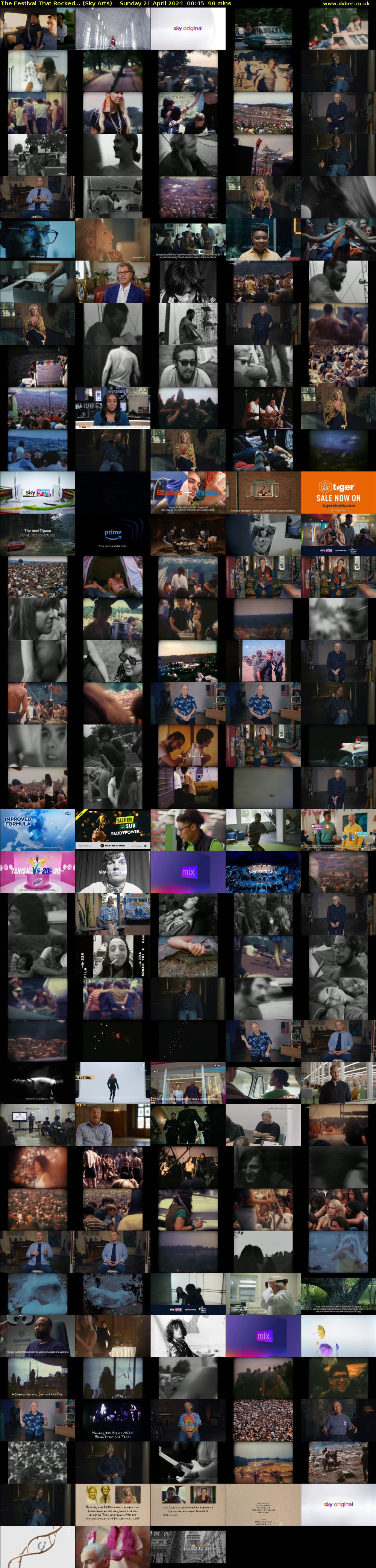 The Festival That Rocked... (Sky Arts) Sunday 21 April 2024 00:45 - 02:15