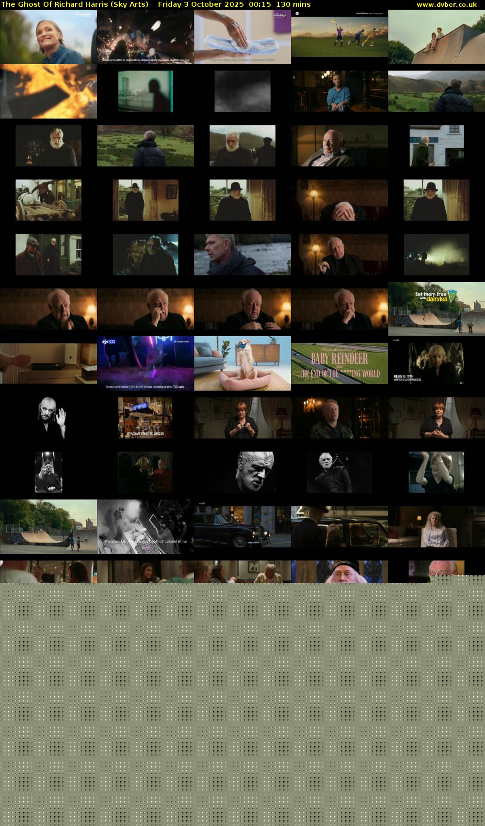 The Ghost Of Richard Harris (Sky Arts) Friday 3 October 2025 00:15 - 02:25