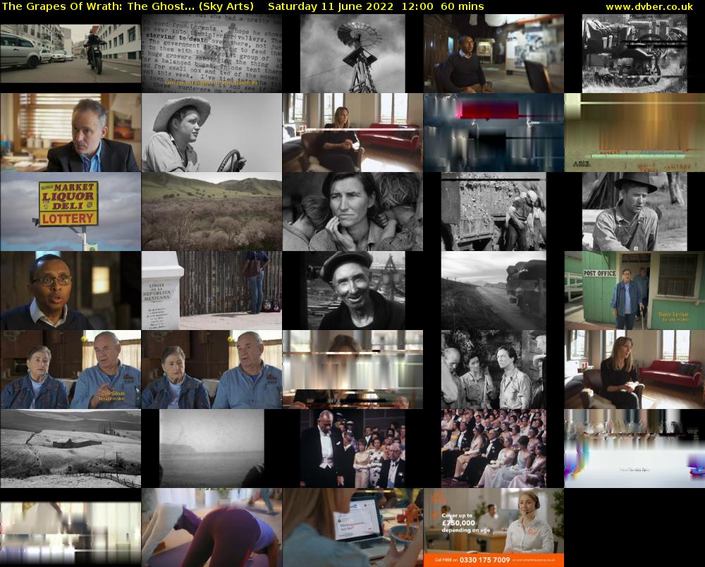 The Grapes Of Wrath: The Ghost... (Sky Arts) Saturday 11 June 2022 12:00 - 13:00