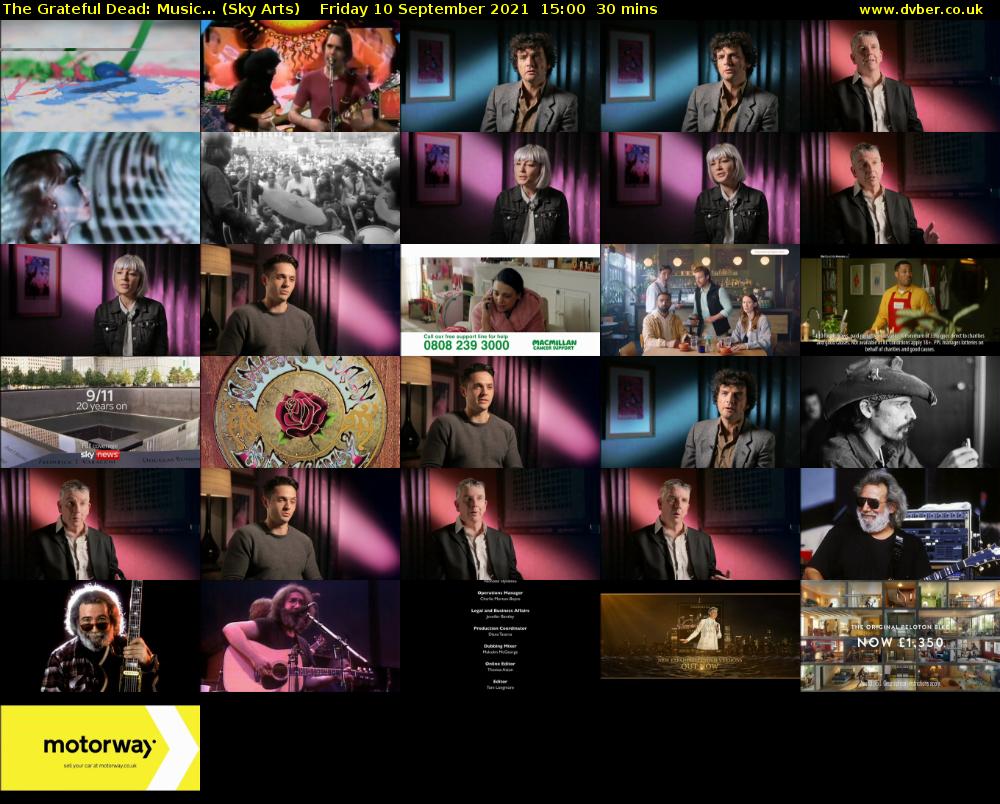 The Grateful Dead: Music... (Sky Arts) Friday 10 September 2021 16:00 - 16:30