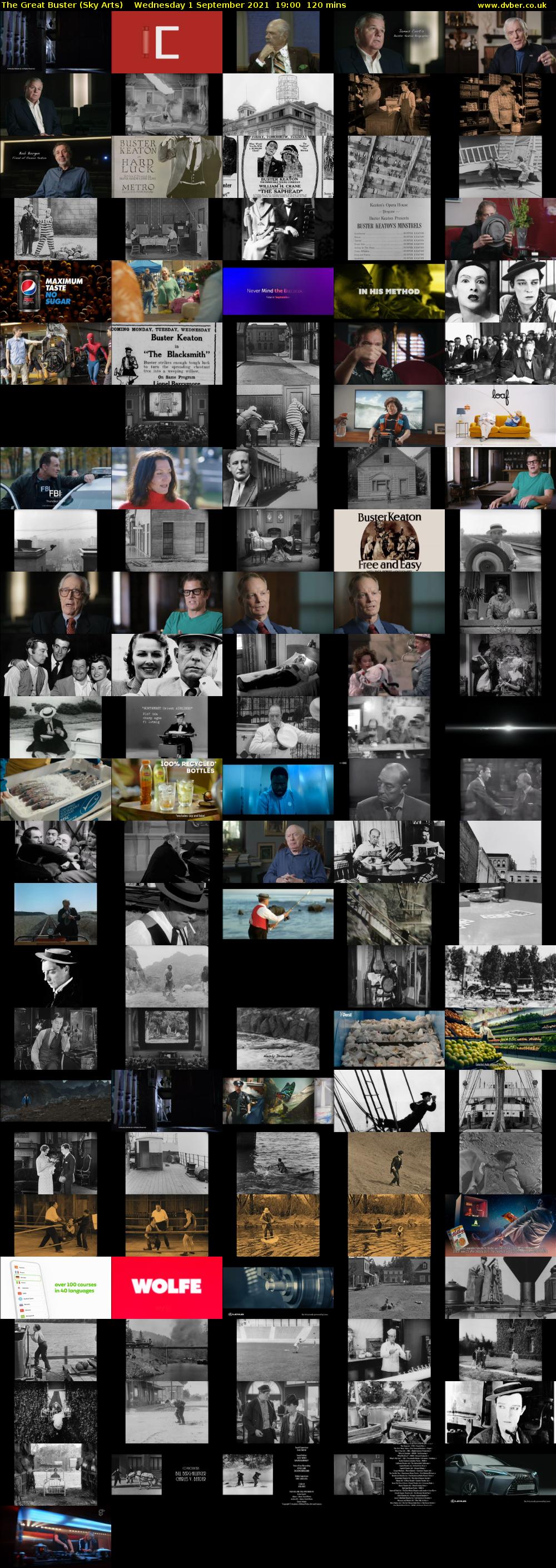 The Great Buster (Sky Arts) Wednesday 1 September 2021 20:00 - 22:00