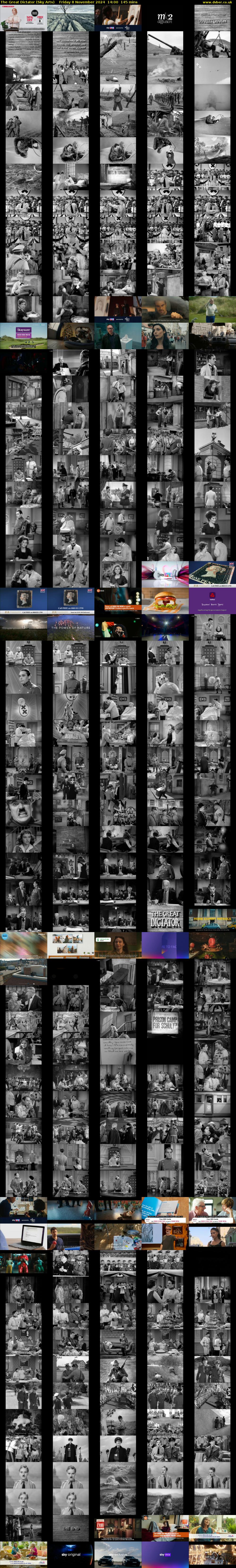 The Great Dictator (Sky Arts) Friday 8 November 2024 14:00 - 16:25