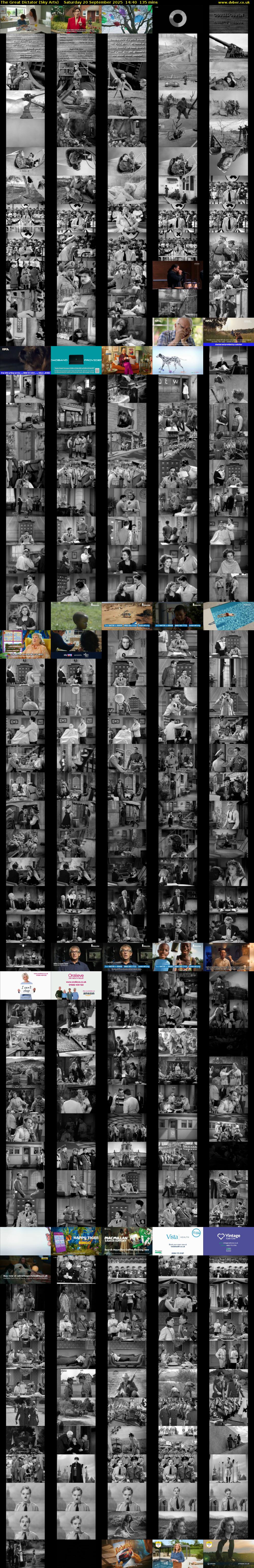 The Great Dictator (Sky Arts) Saturday 20 September 2025 14:40 - 16:55