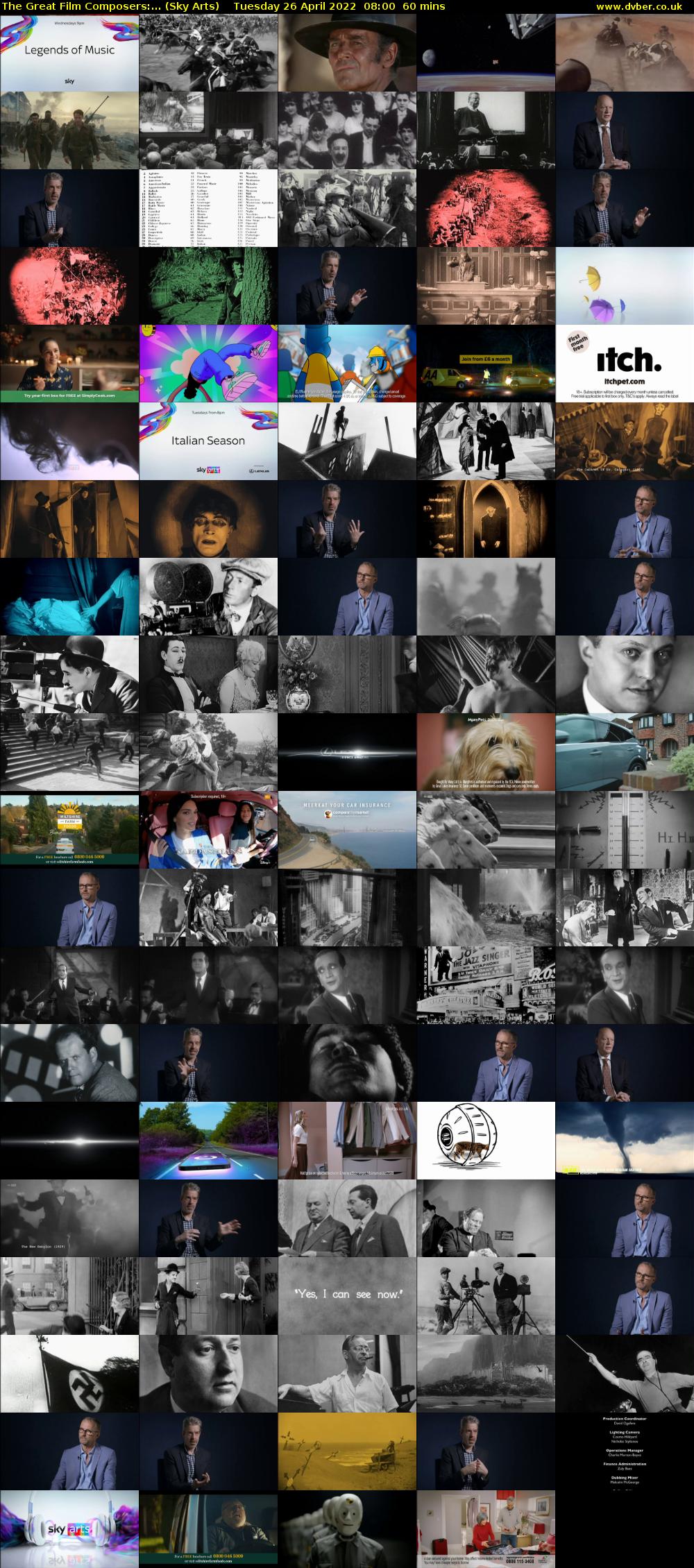 The Great Film Composers:... (Sky Arts) Tuesday 26 April 2022 08:00 - 09:00