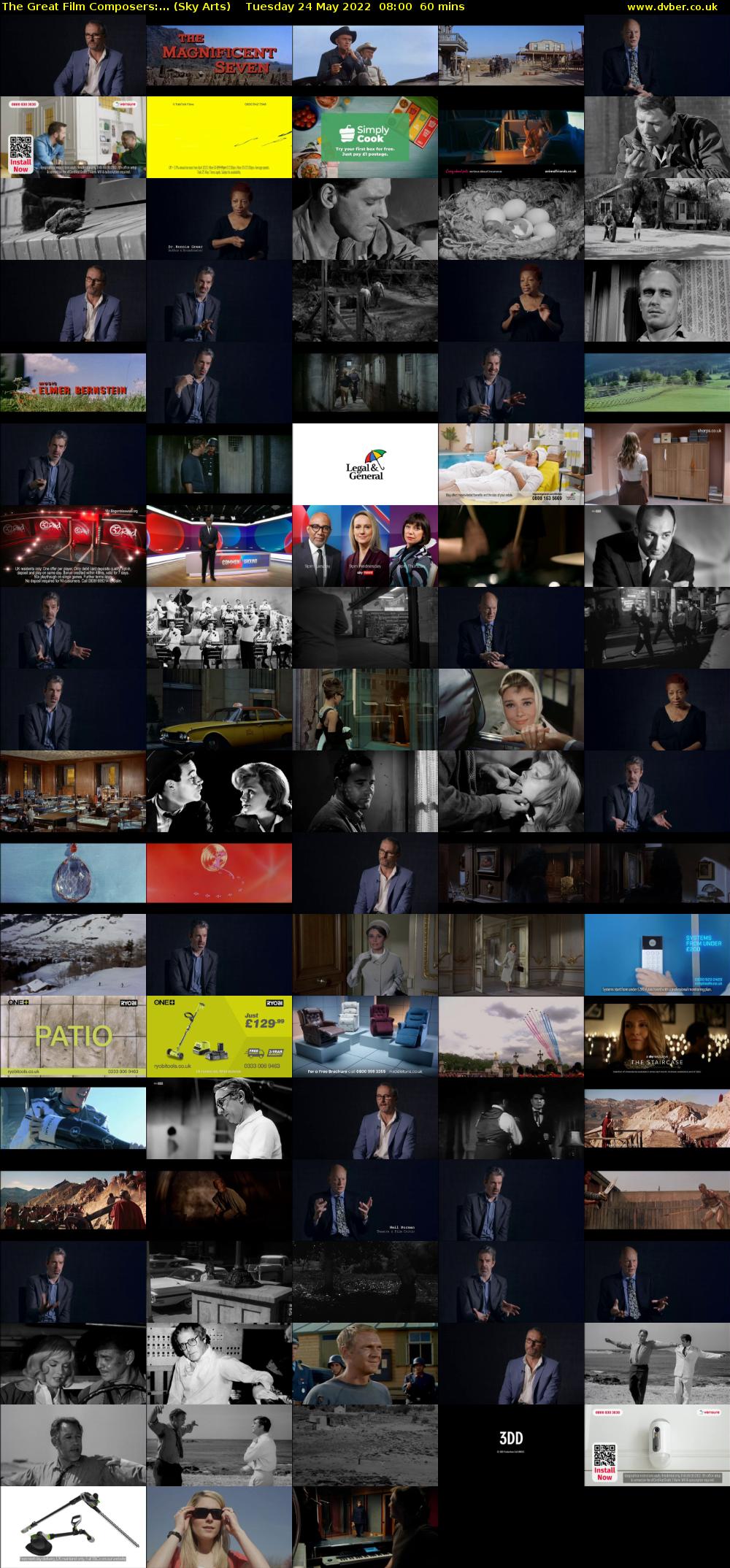 The Great Film Composers:... (Sky Arts) Tuesday 24 May 2022 08:00 - 09:00