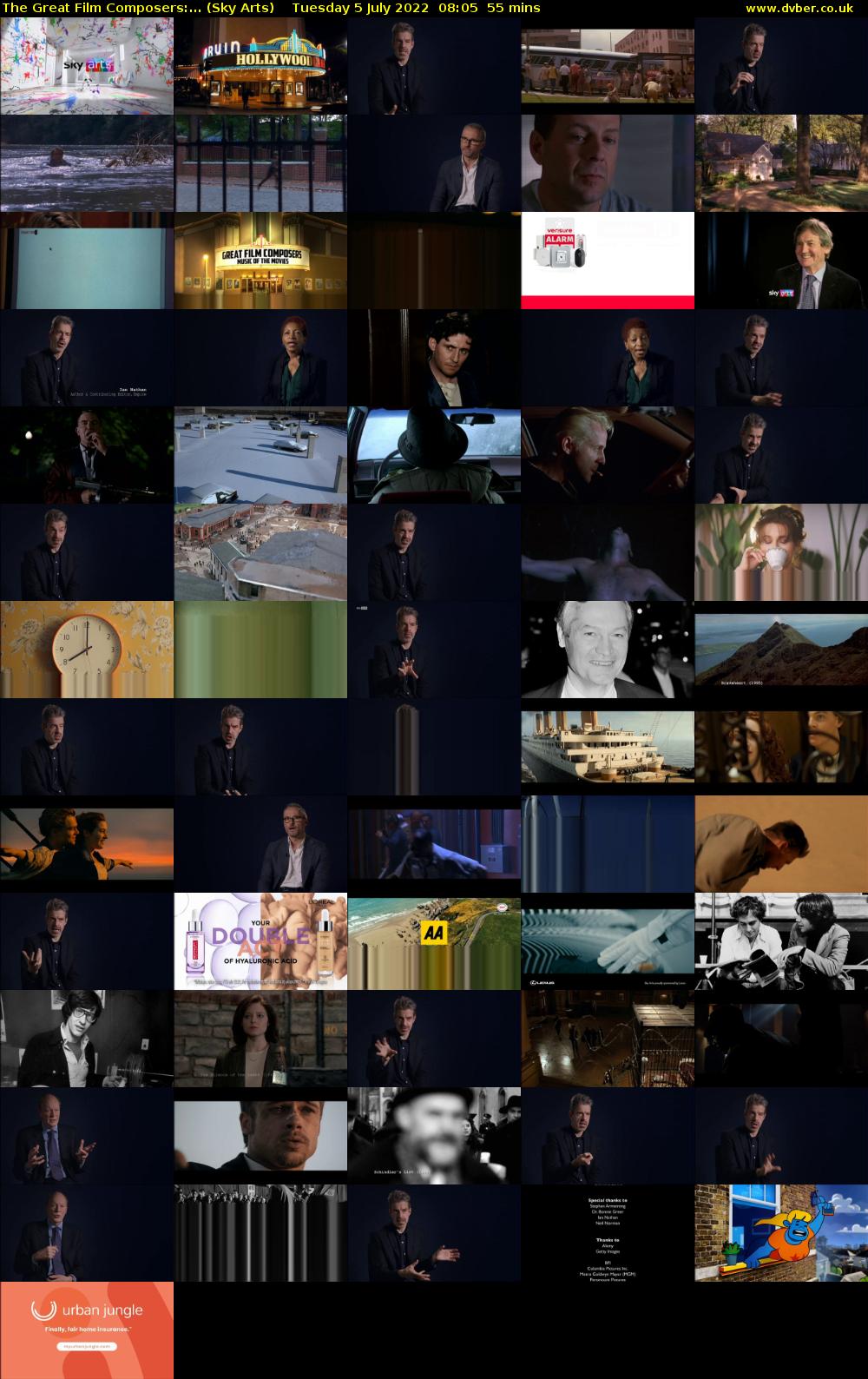 The Great Film Composers:... (Sky Arts) Tuesday 5 July 2022 08:05 - 09:00