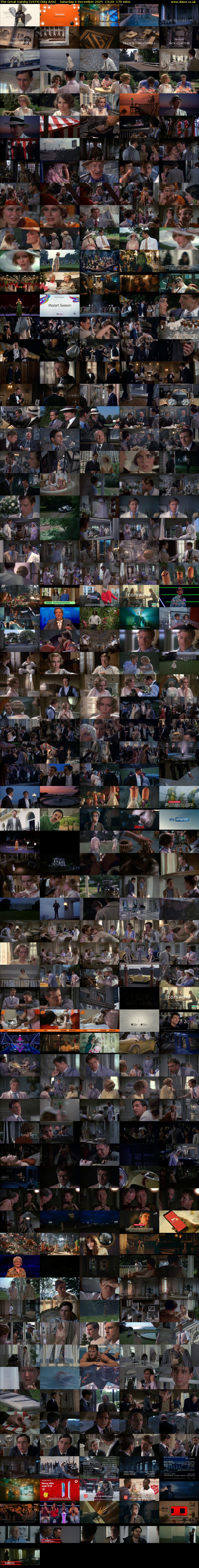 The Great Gatsby (1974) (Sky Arts) Saturday 6 December 2025 13:20 - 16:10