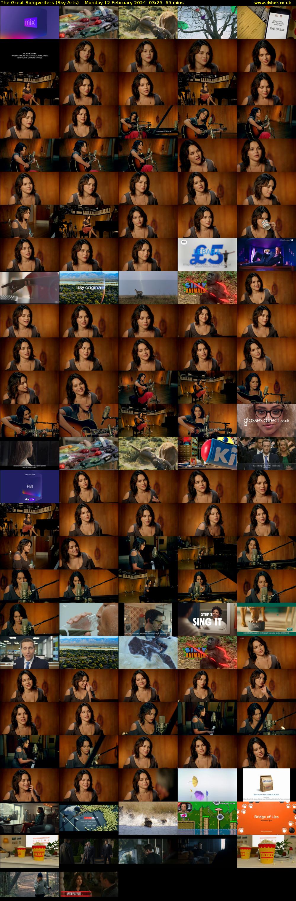 The Great Songwriters (Sky Arts) Monday 12 February 2024 03:25 - 04:30