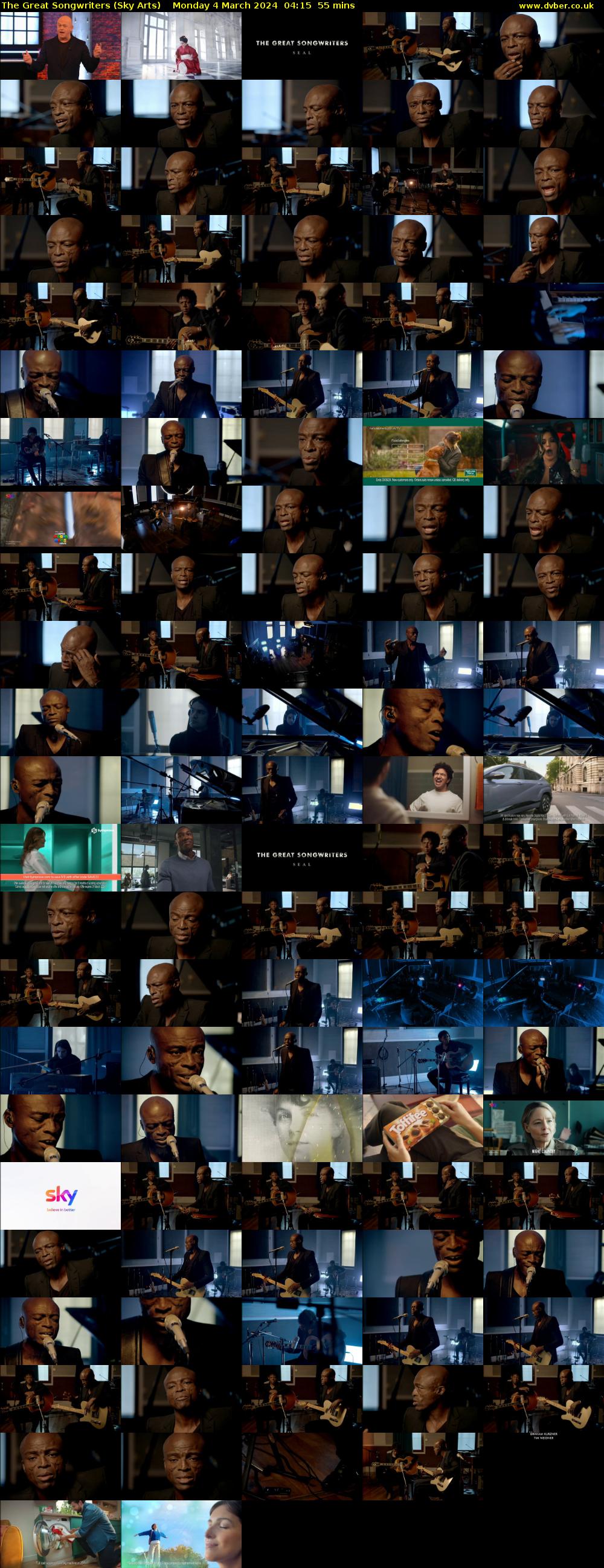 The Great Songwriters (Sky Arts) Monday 4 March 2024 04:15 - 05:10