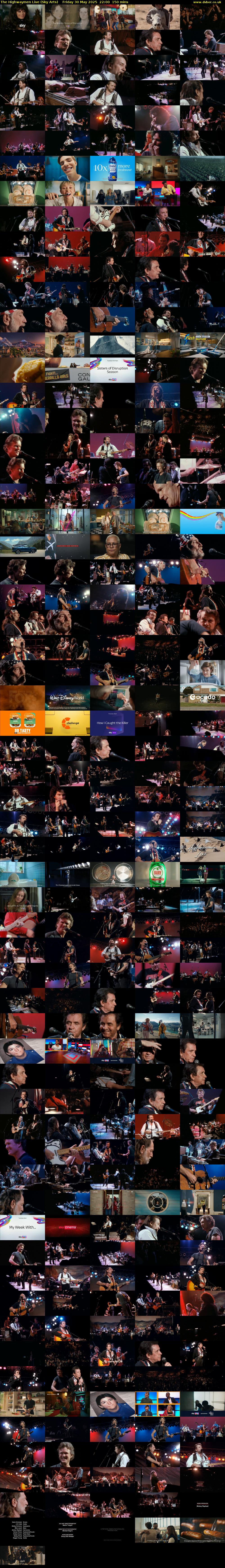 The Highwaymen Live (Sky Arts) Friday 30 May 2025 22:00 - 00:30