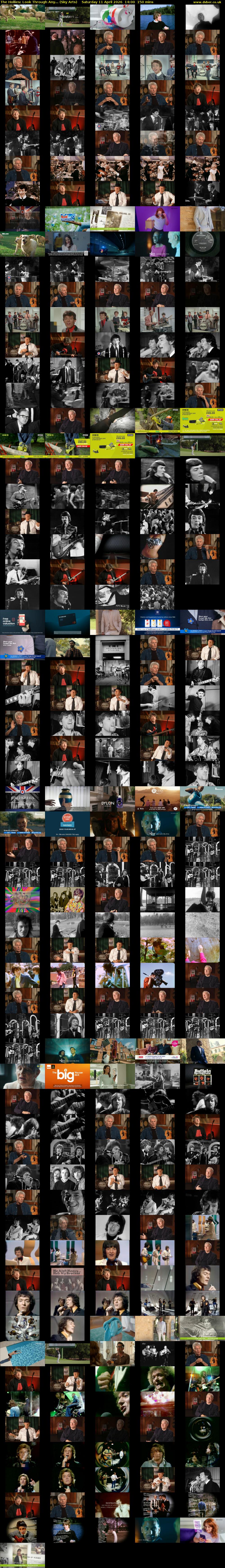 The Hollies: Look Through Any... (Sky Arts) Saturday 11 April 2026 14:00 - 16:30
