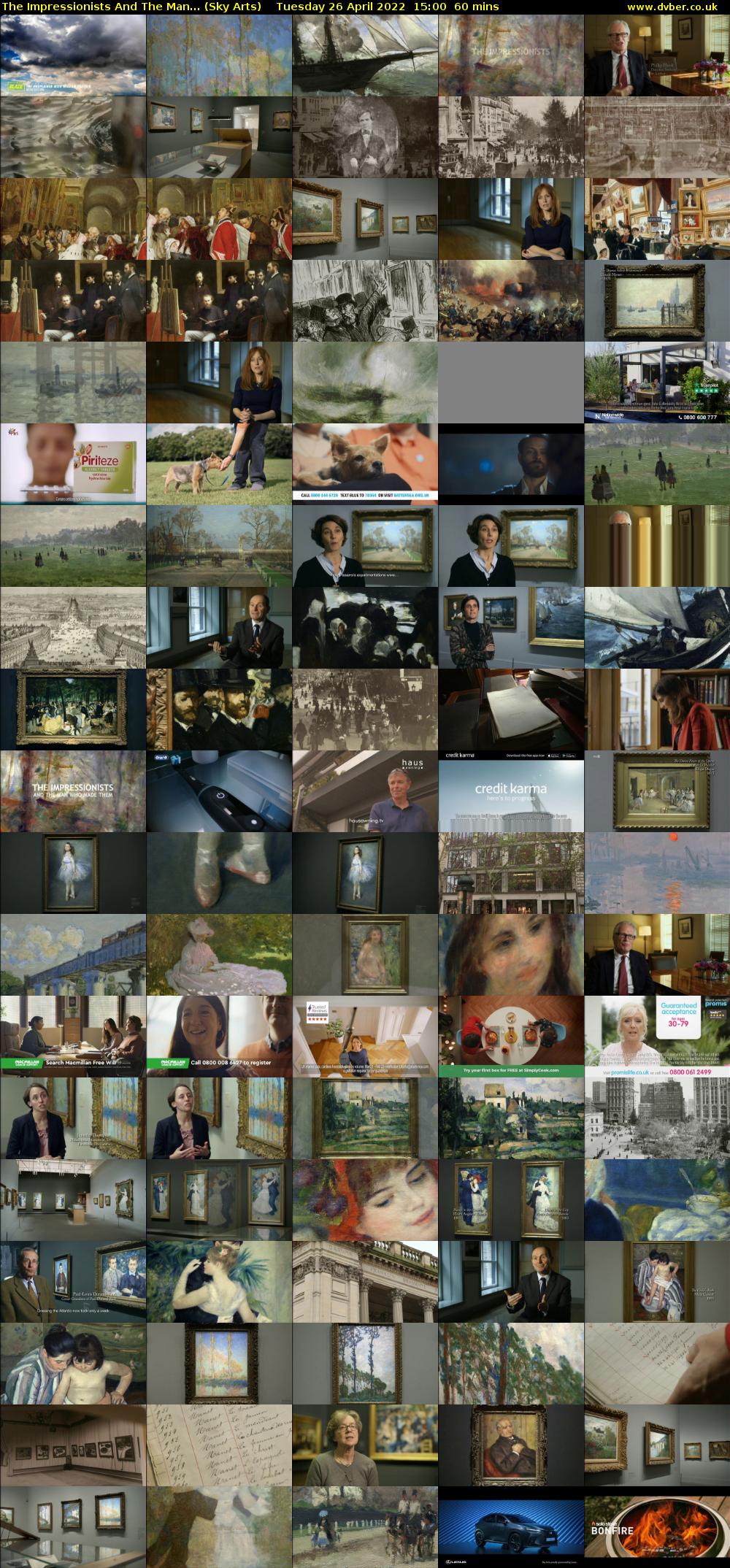 The Impressionists And The Man... (Sky Arts) Tuesday 26 April 2022 15:00 - 16:00