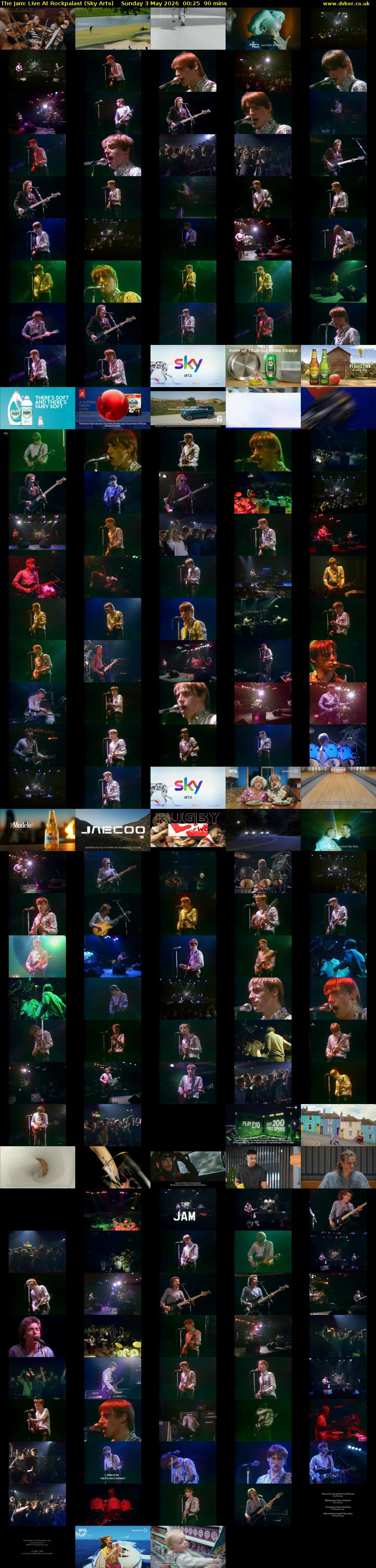 The Jam: Live At Rockpalast (Sky Arts) Sunday 3 May 2026 00:25 - 01:55