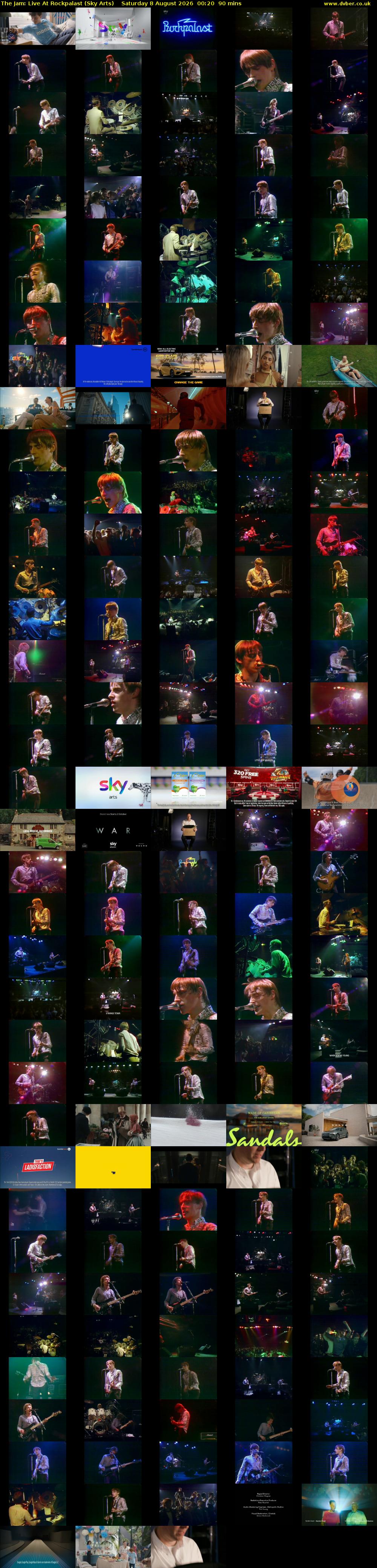 The Jam: Live At Rockpalast (Sky Arts) Saturday 8 August 2026 00:20 - 01:50