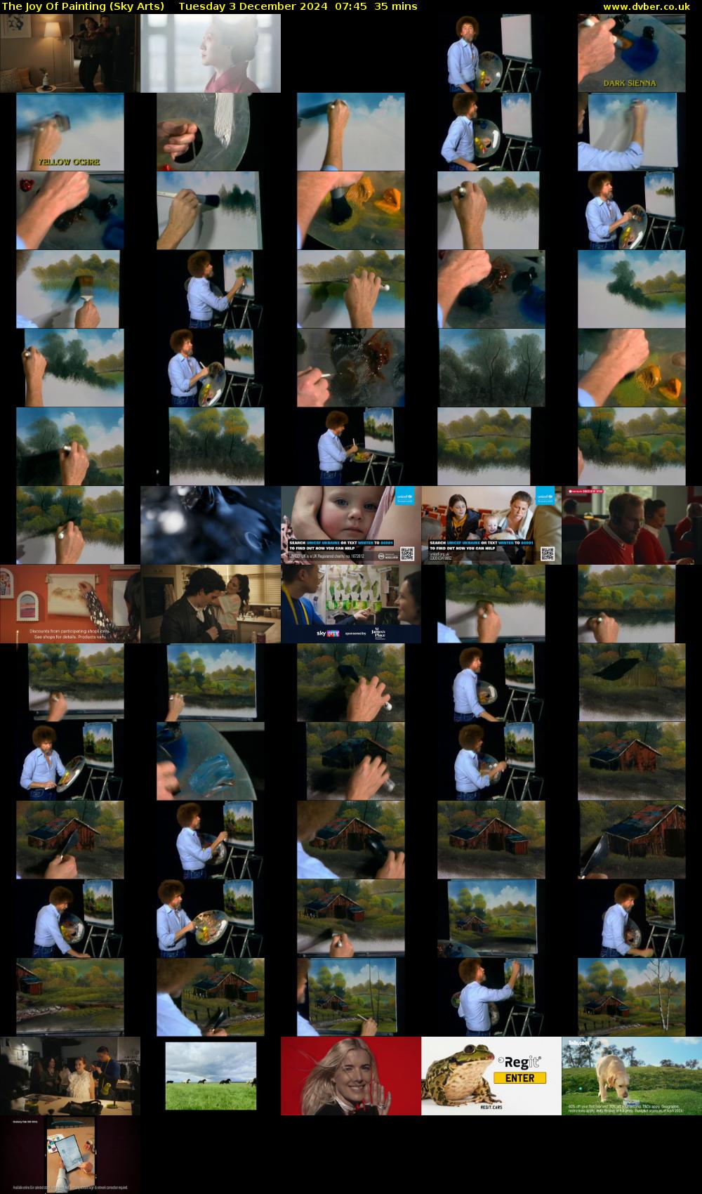 The Joy Of Painting (Sky Arts) Tuesday 3 December 2024 07:45 - 08:20