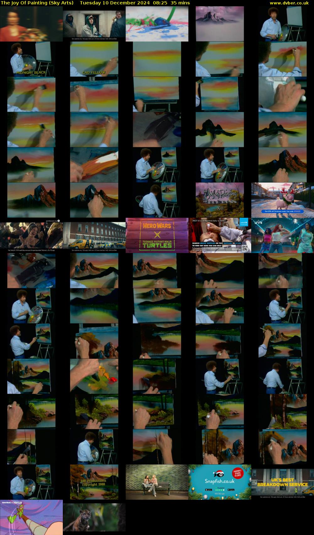 The Joy Of Painting (Sky Arts) Tuesday 10 December 2024 08:25 - 09:00