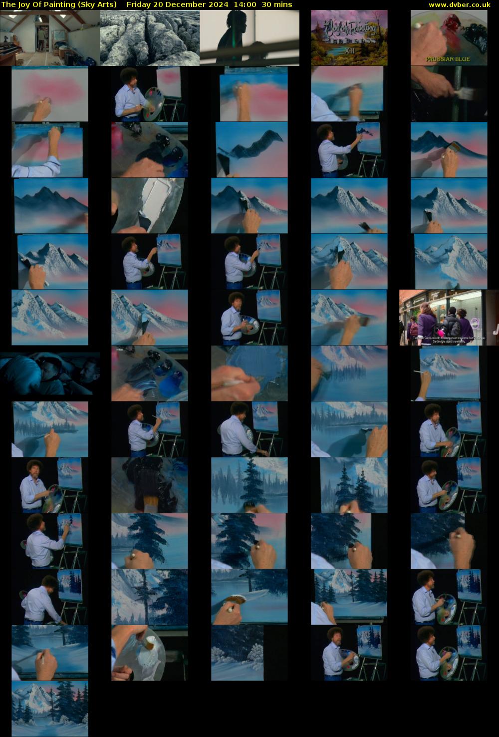 The Joy Of Painting (Sky Arts) Friday 20 December 2024 14:00 - 14:30