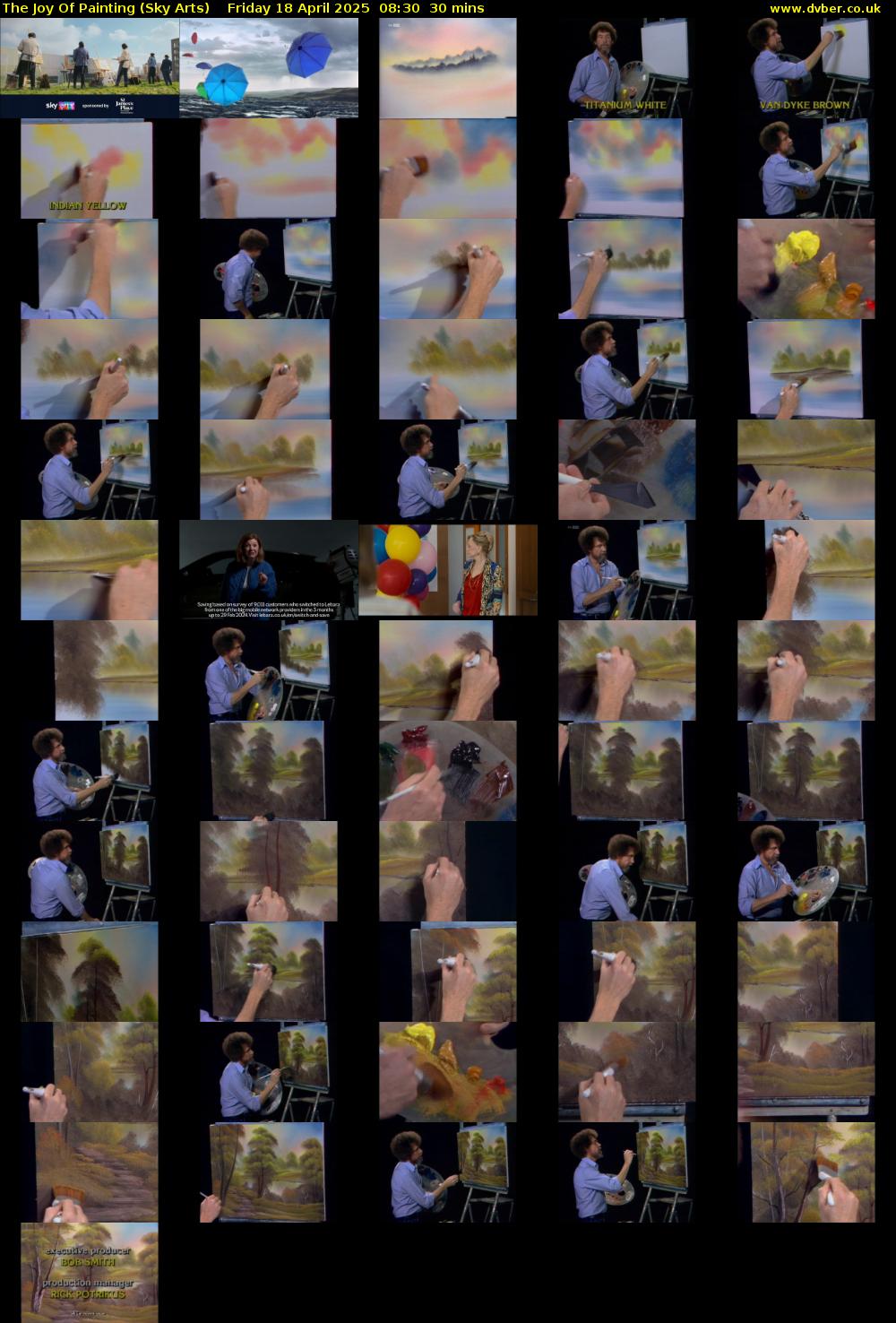 The Joy Of Painting (Sky Arts) Friday 18 April 2025 08:30 - 09:00